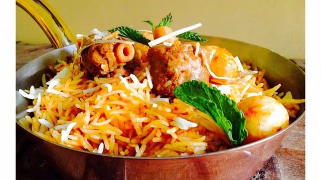 Pork biryani.